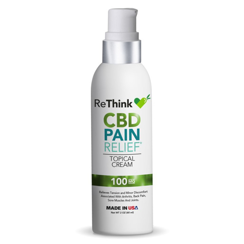ReThink CBD Pain Relief Cream - 100 mg - Bottle